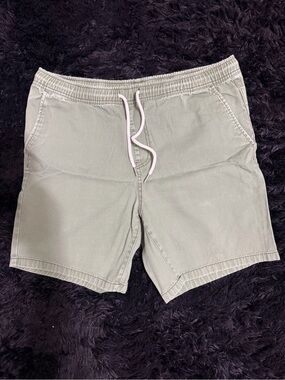 Forever 21 Olive Green Flat Front Men's Shorts